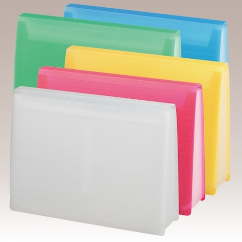 LIHIT エクスパンディングファイル 黄緑 A4