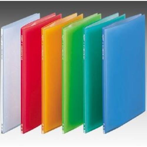 LIHIT 透明クリヤーブック 10P ブルー A