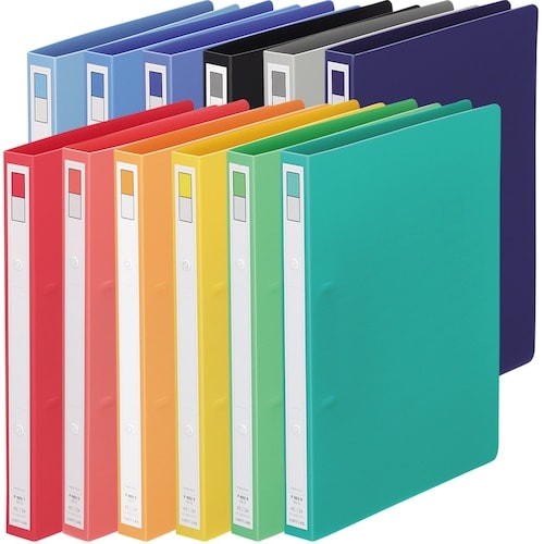 LIHIT リングファイル<ディンプル> 藍 B5