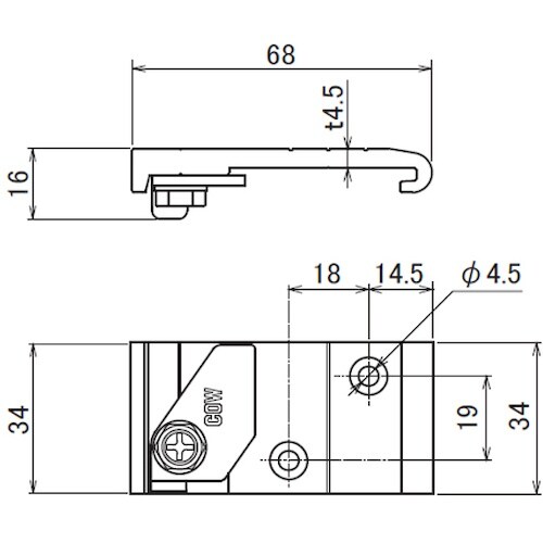 HINAKA アルミ天井ブラケット