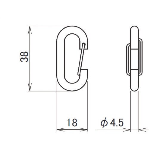 HINAKA “レクト30”レール用ショートスナッ