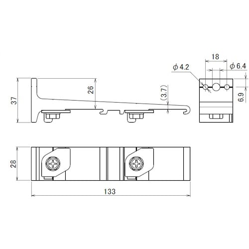 HINAKA “レクト30”レール用アルミダブルブ