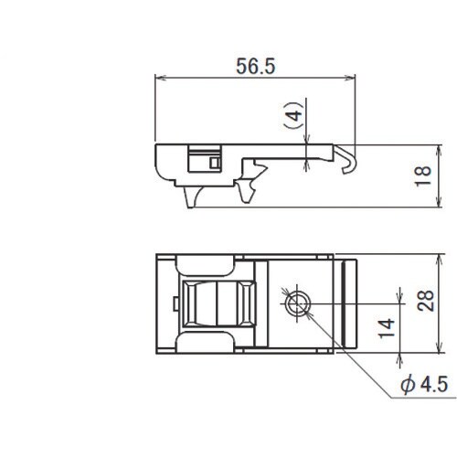 HINAKA “レクト30”レール用天井ワンタッチ