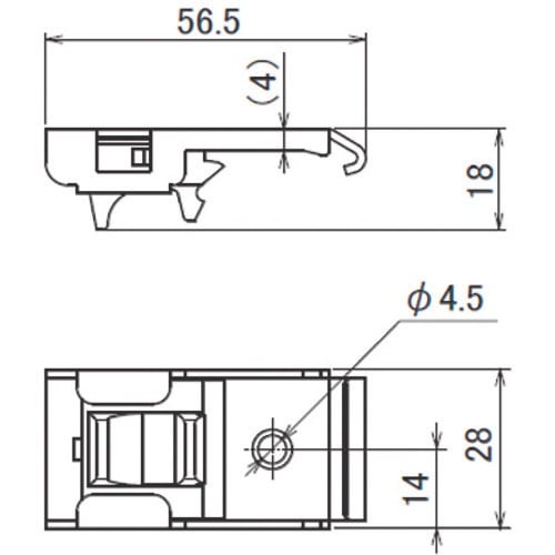 HINAKA ステンレス天井ワンタッチブラケット