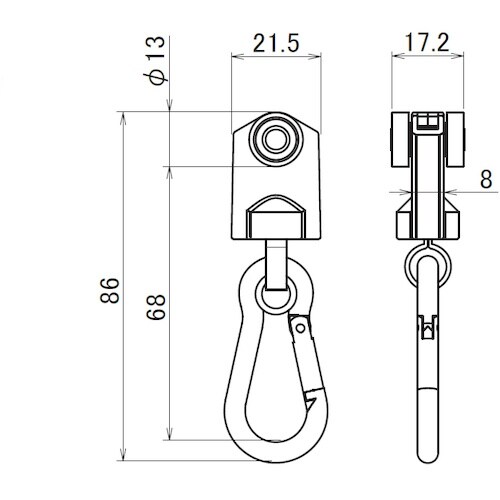 HINAKA 重量級ステンレススナップBランナー