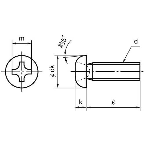 SUNCO チタン(+)ナベ小ネジ 8×35 (1