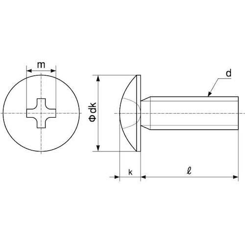 SUNCO 三価ホワイト(+)トラス小ネジ小袋10