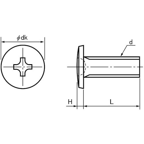 SUNCO 三価ホワイト(+)薄バインド小ネジ 4