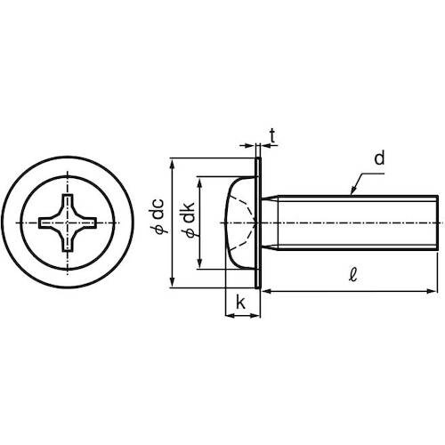 SUNCO ユニクロ(+)ナベ小WH=10 4×8