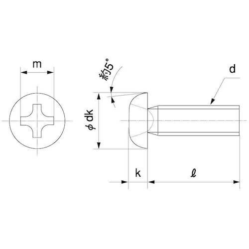 SUNCO 三価ホワイト(+)ナベ小ネジ小袋100
