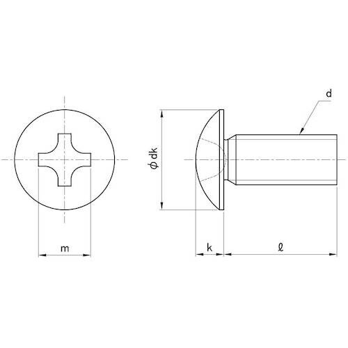 SUNCO ツヤ消し黒ステン(+)トラス小ネジ 5