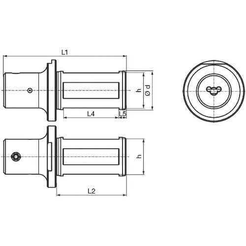GUHRING 溝入れ工具 丸シャンクホルダ・4