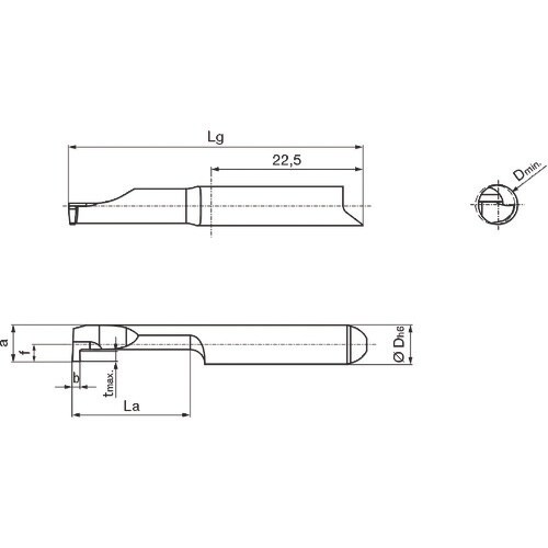 GUHRING 溝入れ工具 インサート 内径溝入れ