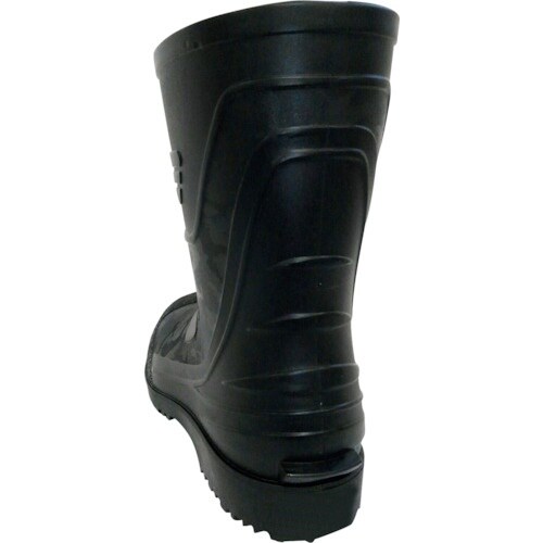 喜多 安全ショートPVC長靴 KR7460 ブラッ