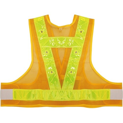 喜多 LED安全ベスト(ショート丈) No6080