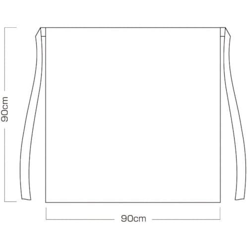 喜多 ビニール腰下前掛 No2210 ホワイト レ