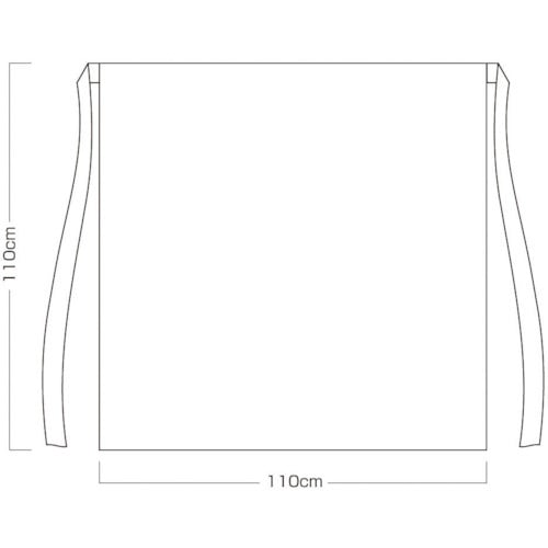 喜多 ビニール腰下前掛 No2220 ホワイト 特