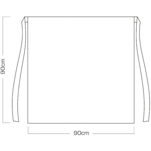 喜多 ビニール腰下前掛 No2210 ネイビー レ