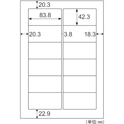 HISAGO エコノミーラベル 12面