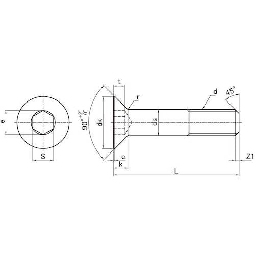 SUNCO SUSサラCAP 細目P=1.25 1