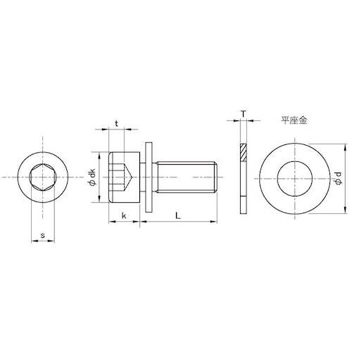 SUNCO ステンCAP P=1 4×15 (50