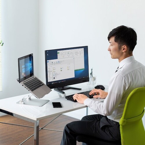 SANWA アルミ製ノートパソコンスタンド