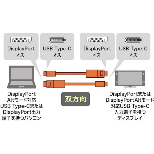 SANWA TypeC−DisplayPort変換