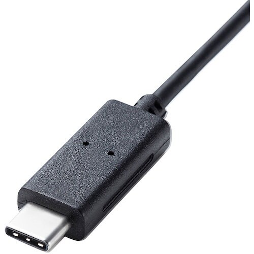 SANWA 有線Type−CブルーLEDマウス