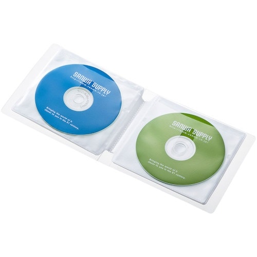 SANWA DVD・CDファイルケース(12枚収納