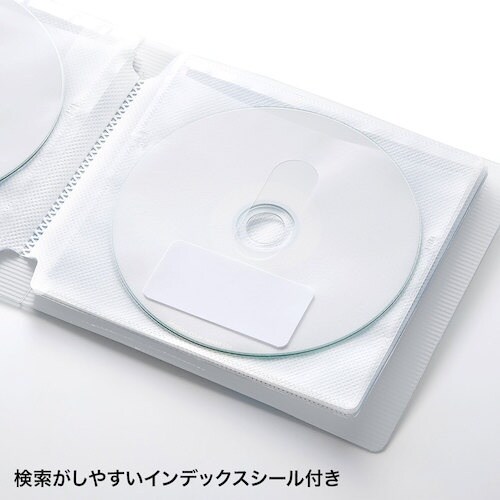 SANWA DVD・CDファイルケース(12枚収納