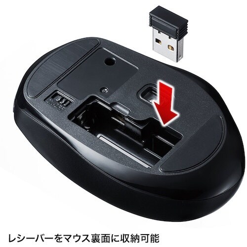 SANWA ワイヤレスブルーLEDマウス