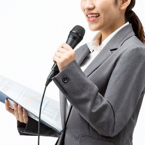 SANWA ハンドマイク(有線タイプ・MM−SPA