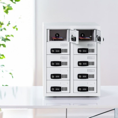 SANWA 個別管理用スマートフォン保管庫