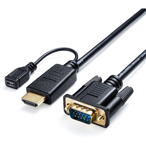 SANWA HDMI−VGA変換ケーブル