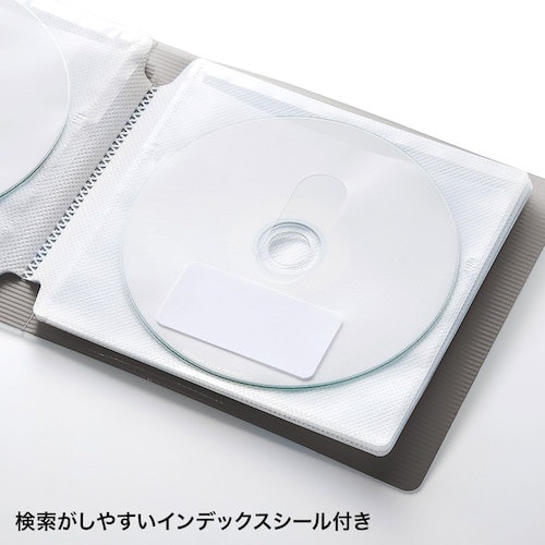 SANWA DVD・CDファイルケース(12枚収納