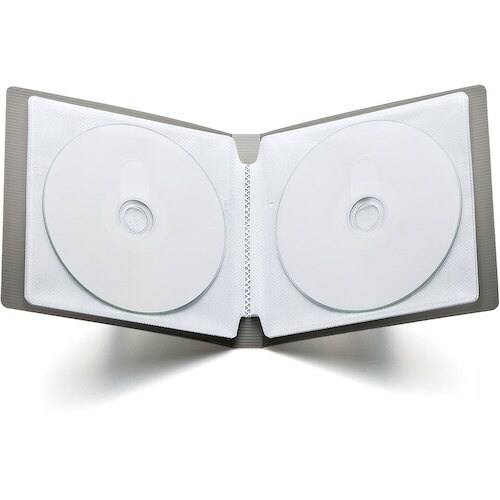 SANWA DVD・CDファイルケース(12枚収納