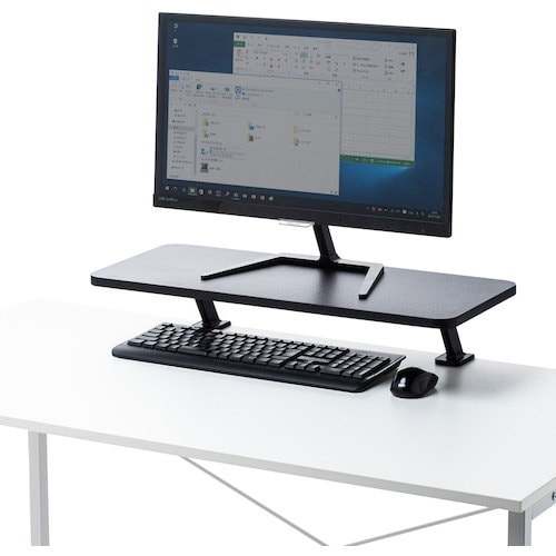 SANWA クランプ式机上ラック(W650)