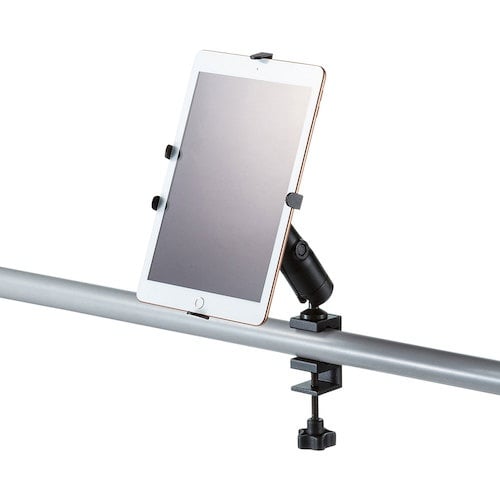 SANWA 支柱取り付け用タブレットホルダー(2関