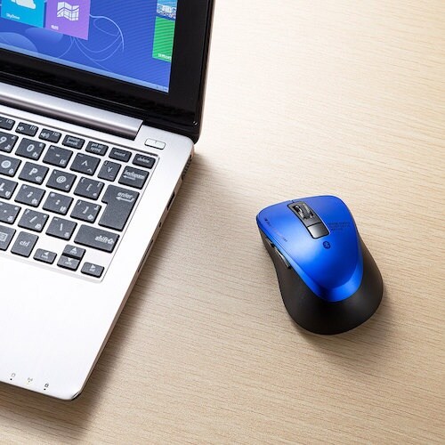 SANWA 静音Bluetooth 5.0 ブルー