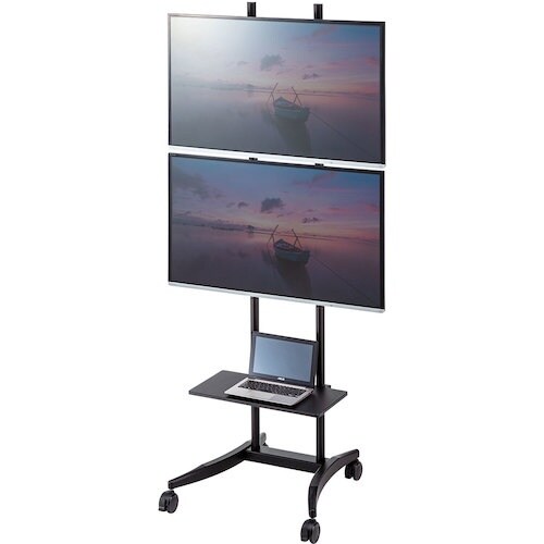 SANWA 32ー55型対応上下2面液晶ディスプレ