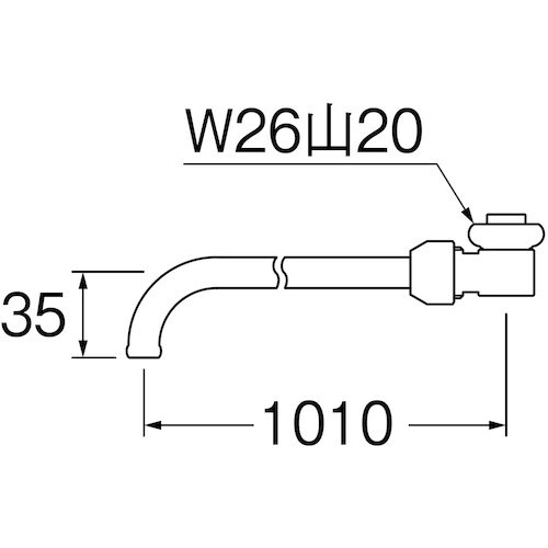 SANEI 厨房用フリーカットパイプ