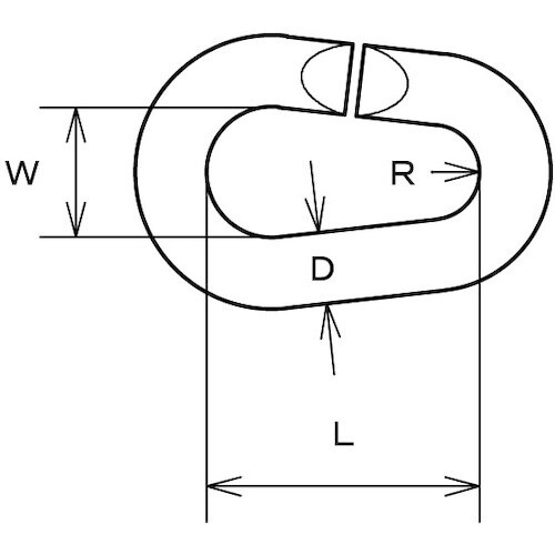 水本 リング ステンレス ナス型Cリンク 内長23