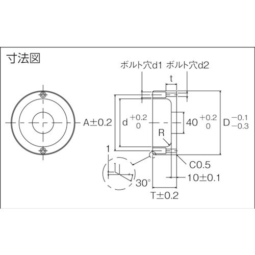 TRUSCO ロケートリング(ボルトタイプ用)