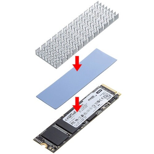 SANWA M.2 SSD用ヒートシンク