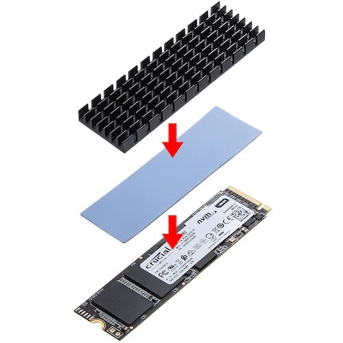 SANWA M.2 SSD用ヒートシンク