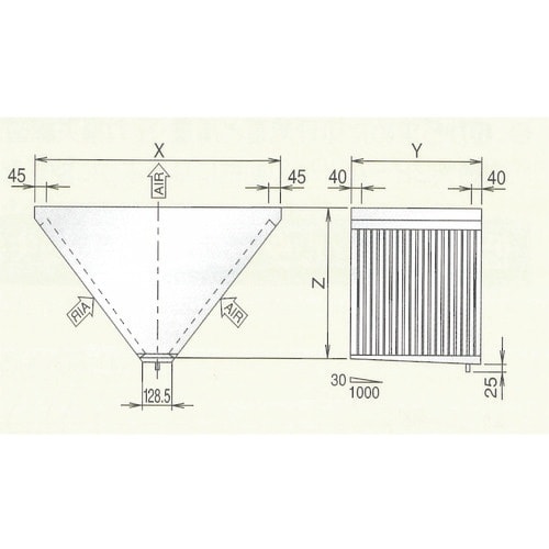 ホーコス 高風量型グリースフィルター 両面1連式