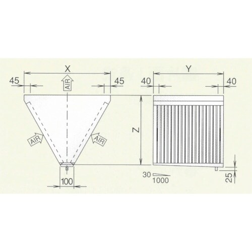 ホーコス F型グリースフィルター 両面1連式