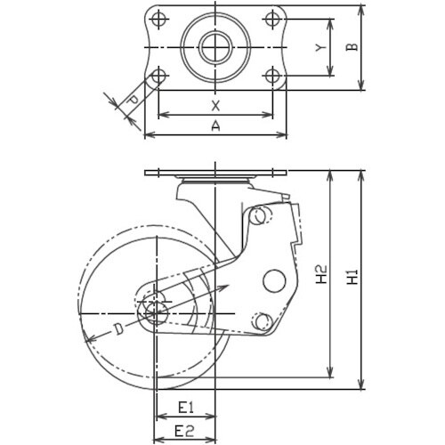 ハンマー クッション プレート式 自在 エラストマ