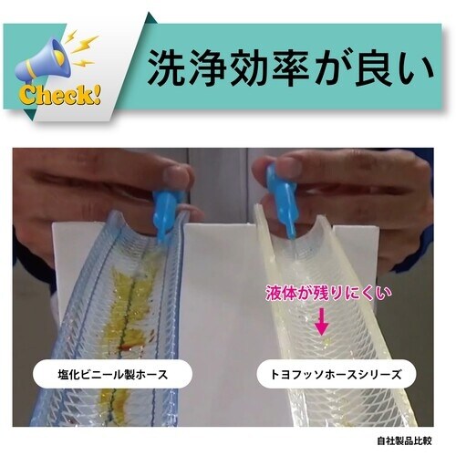 TOYOX 耐薬品・食品用フッ素ホース(吸引・折れ