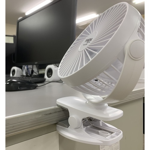 グリーンクロス クリップ式 USB充電扇風機